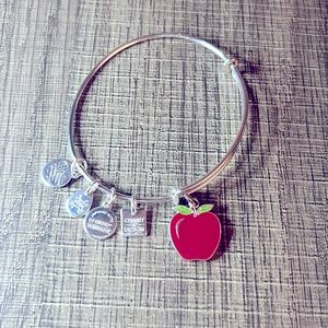 Alex & Ani Silver Apple bracelet